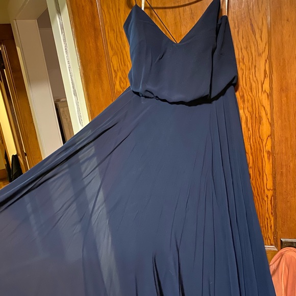 Jenny Yoo Inesse Dress Navy - Picture 5 of 7